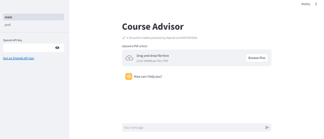 Course Advisor